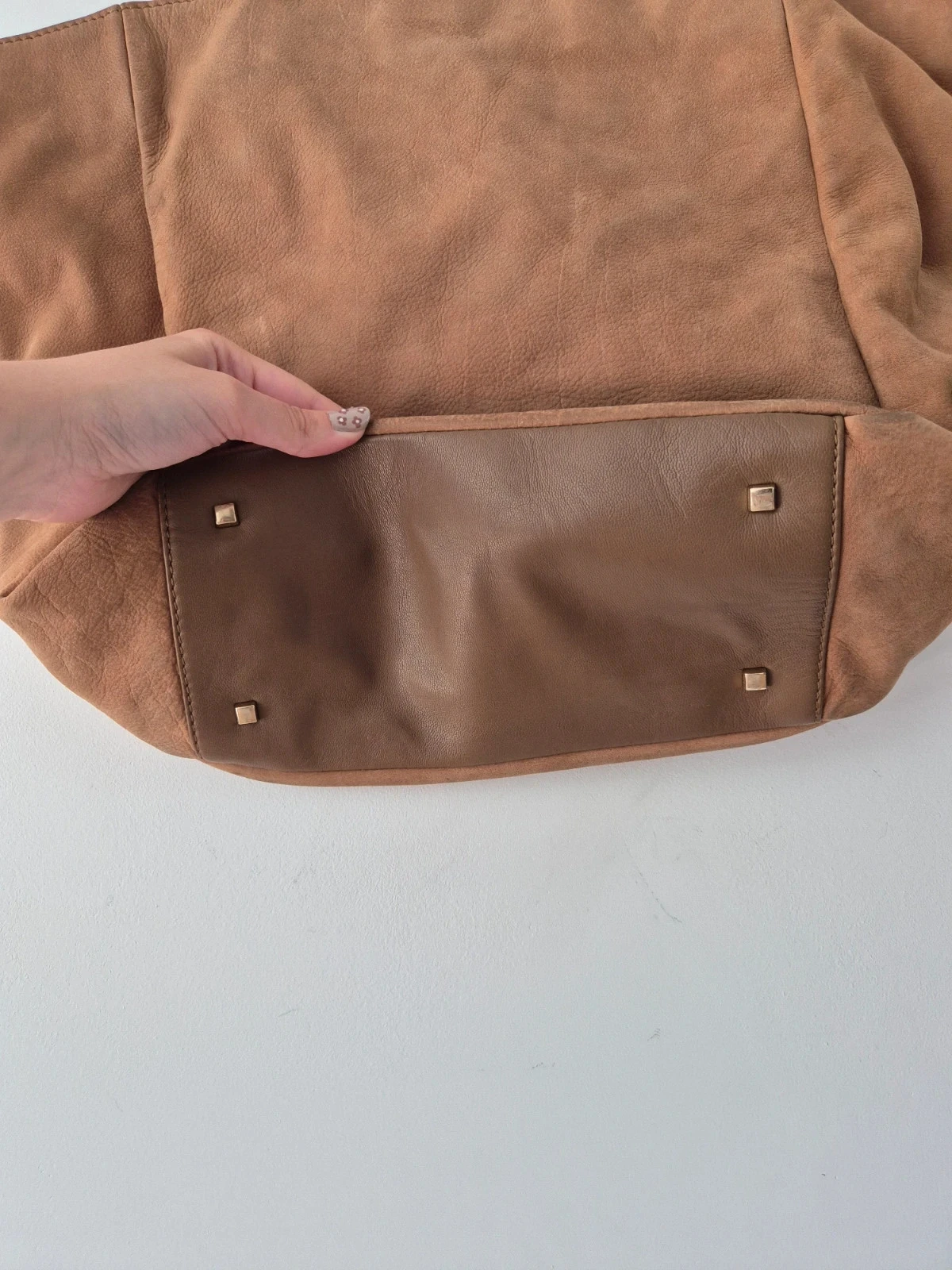 Sac à main Galerie Lafayette brun beige – photo 4